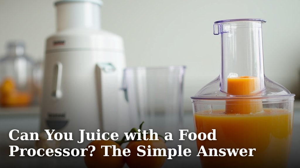 Can You Juice with a Food Processor? The Simple Answer