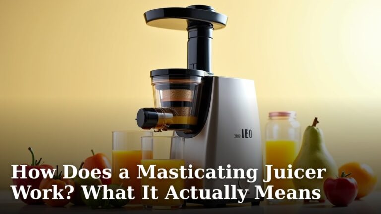 How Does a Masticating Juicer Work? What It Actually Means