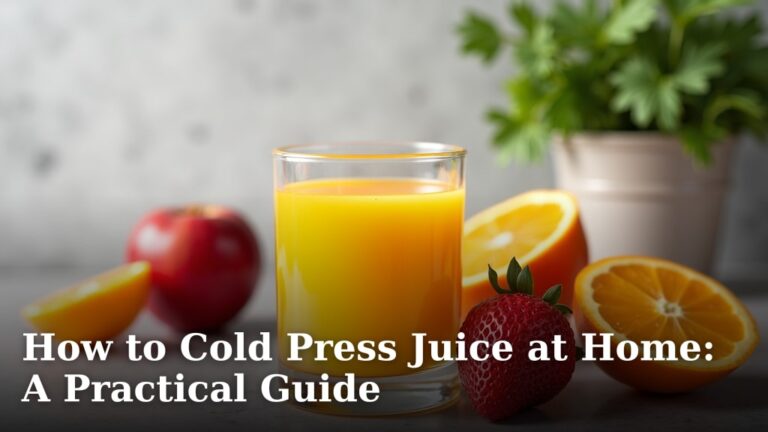 How to Cold Press Juice at Home: A Practical Guide